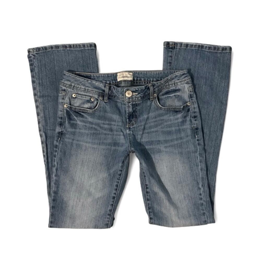 Aeropostale Y2K Low Rise Bootcut Light Wash Jeans Size 5